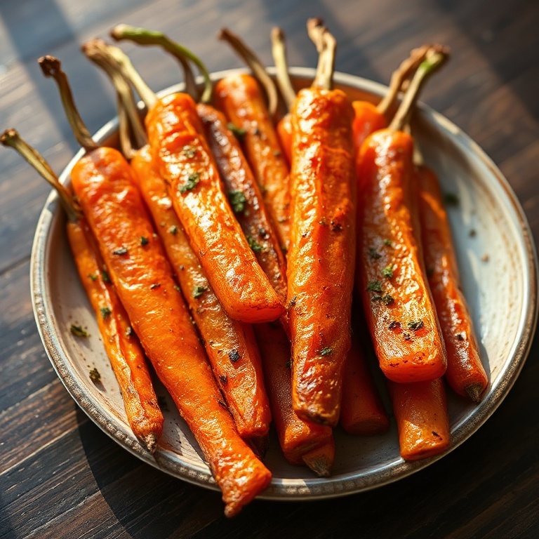 easy crispy brown sugar carrots