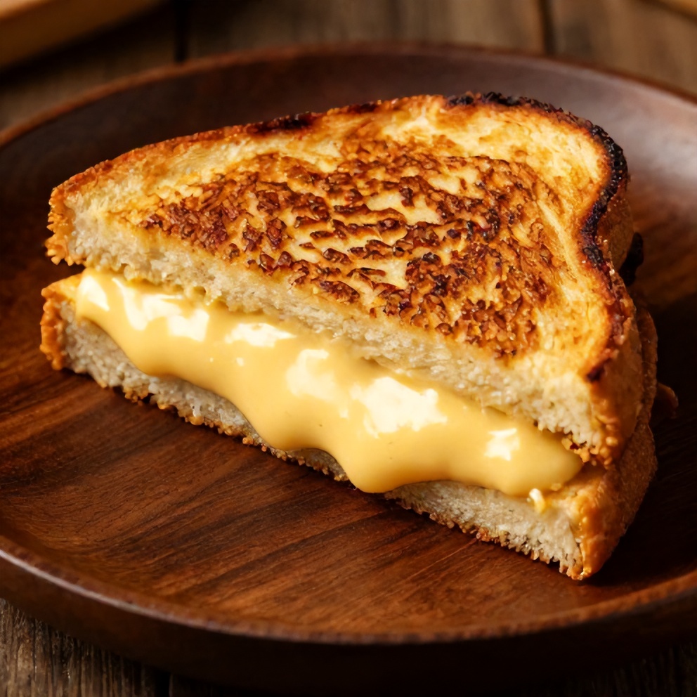 Grilled cheese sandwich on a plate with a side of tomato soup