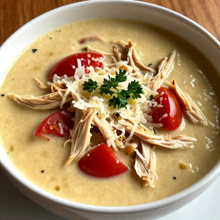easy crock pot creamy chicken parmesan soup