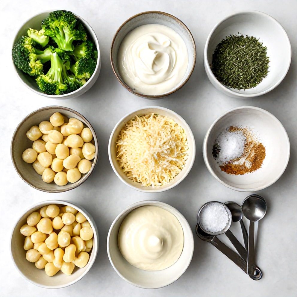 Ingredients for Gnocchi Broccoli Bake