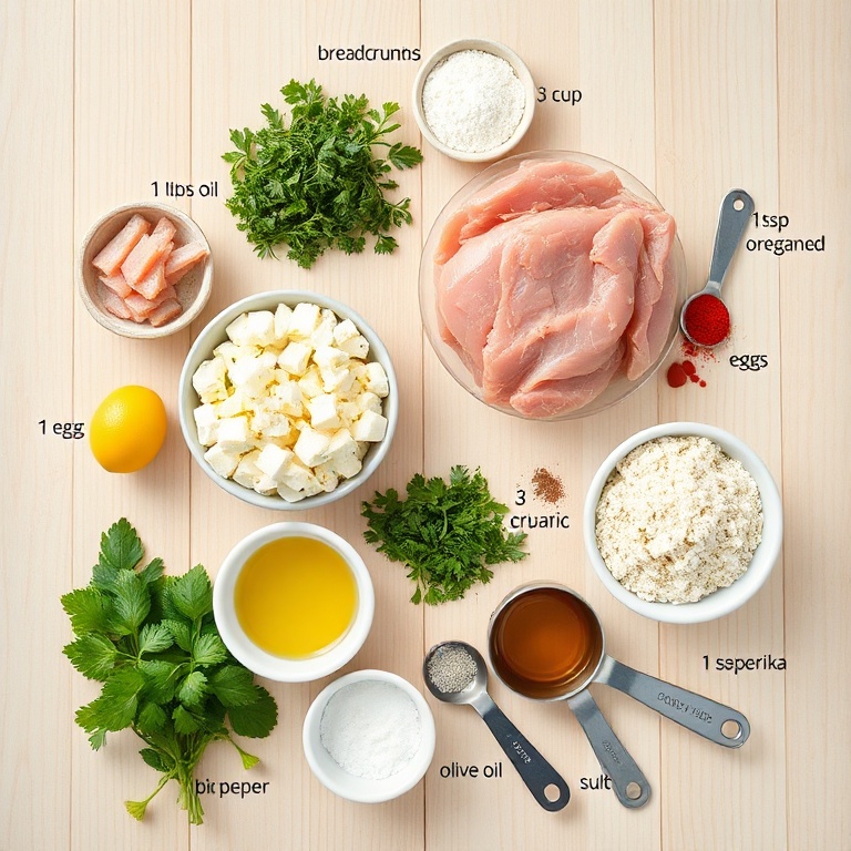 Greek chicken feta burger ingredients