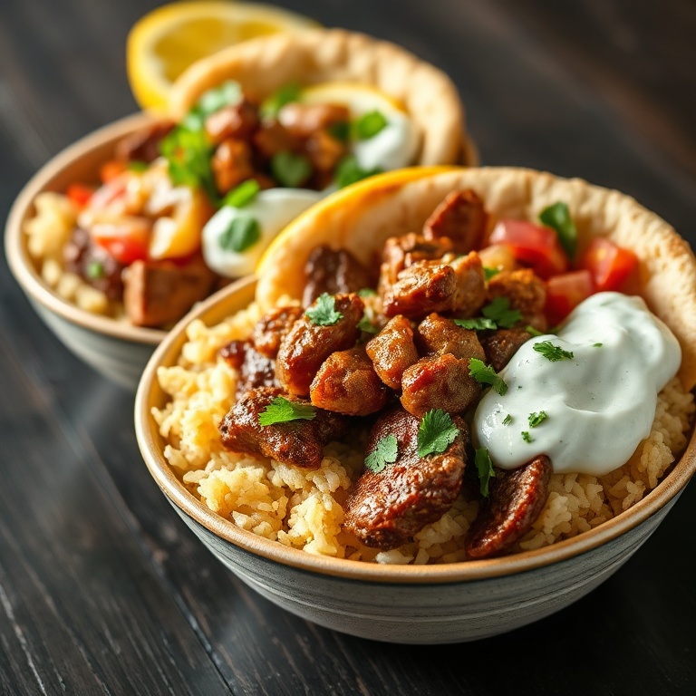 Easy Greek Gyro Bowls