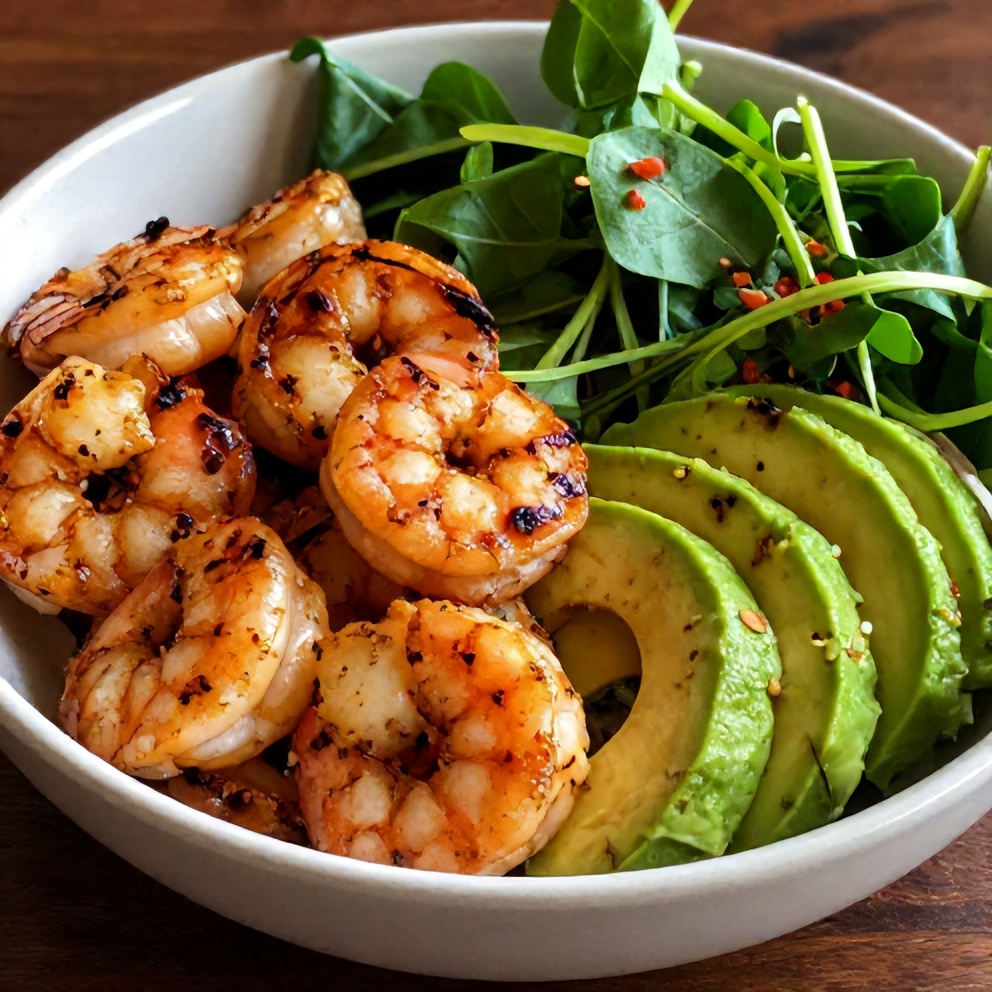 Grilled Shrimp and Avocado Bowl