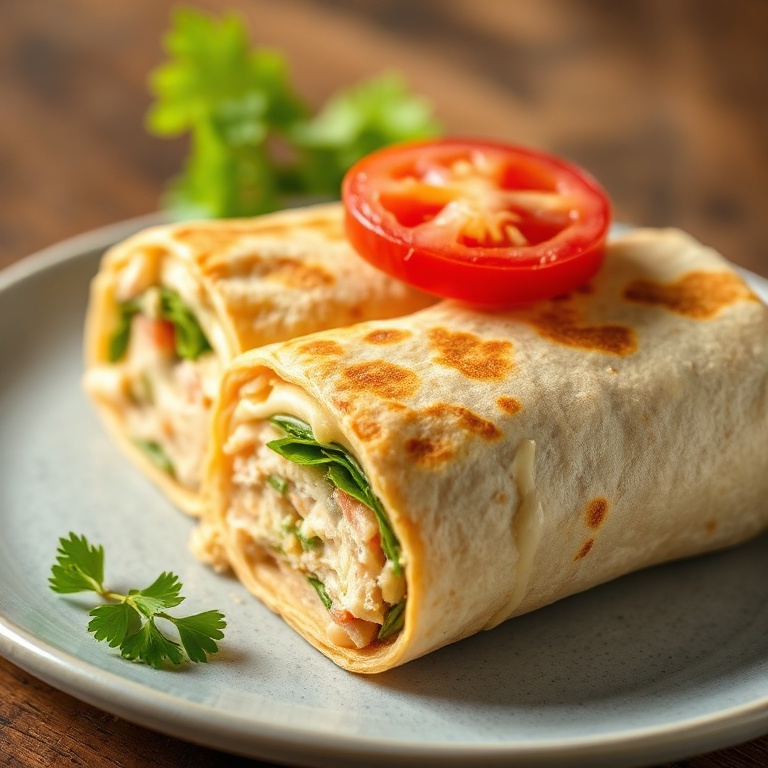 Easy Healthy Tuna Melt Wrap