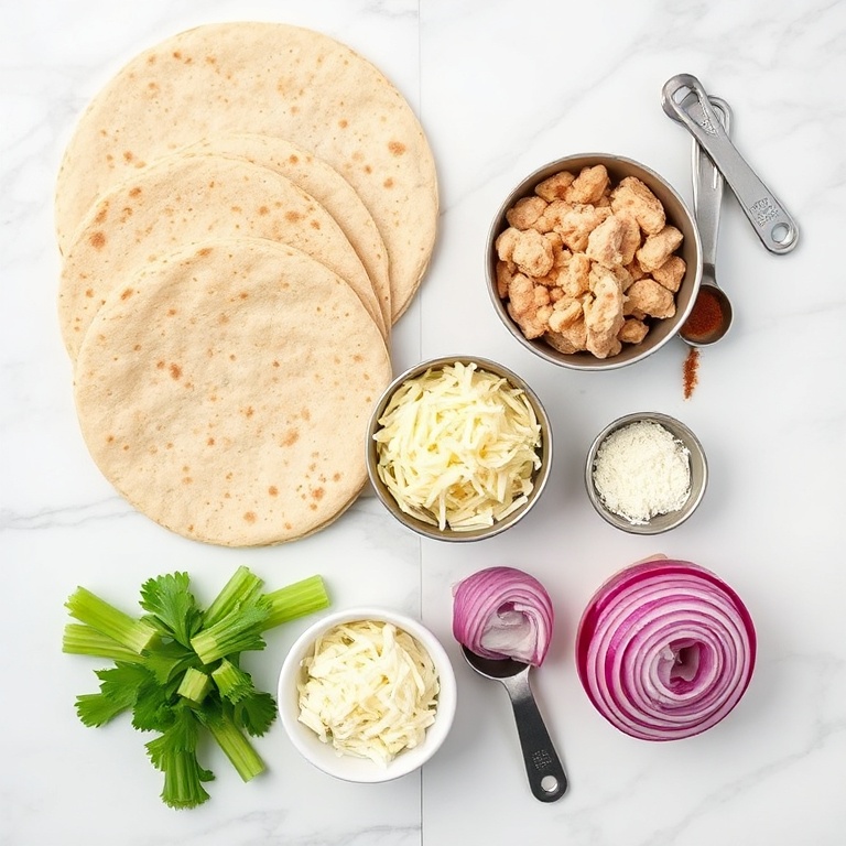 Ingredients for Easy Healthy Tuna Melt Wrap