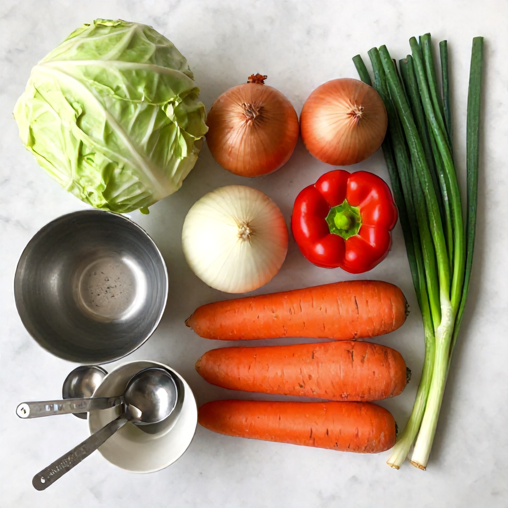 Jamaican Cabbage Stir-Fry Ingredients