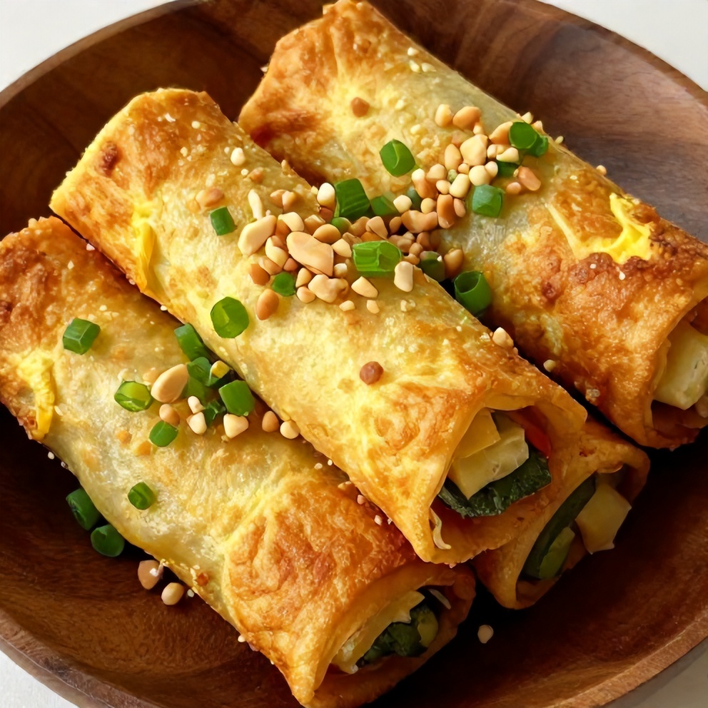 Keto Egg Roll in a Bowl with Green Onions