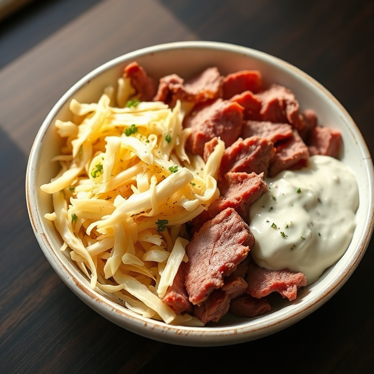 Easy Keto Reuben Bowl