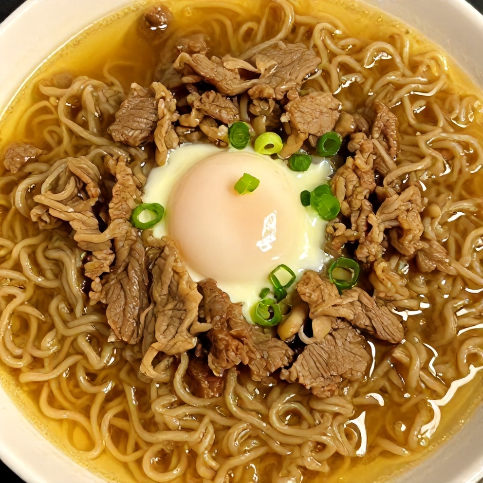 Korean Beef Ramen Ready to Serve