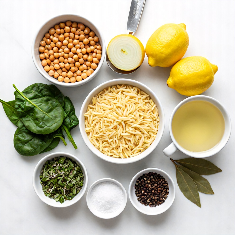 Lemon Chickpea Orzo Soup Ingredients