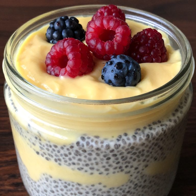 Easy Lemon Curd Chia Pudding