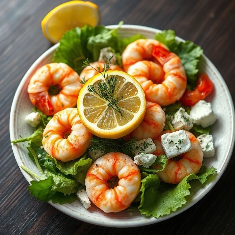 easy lemon dill shrimp salad
