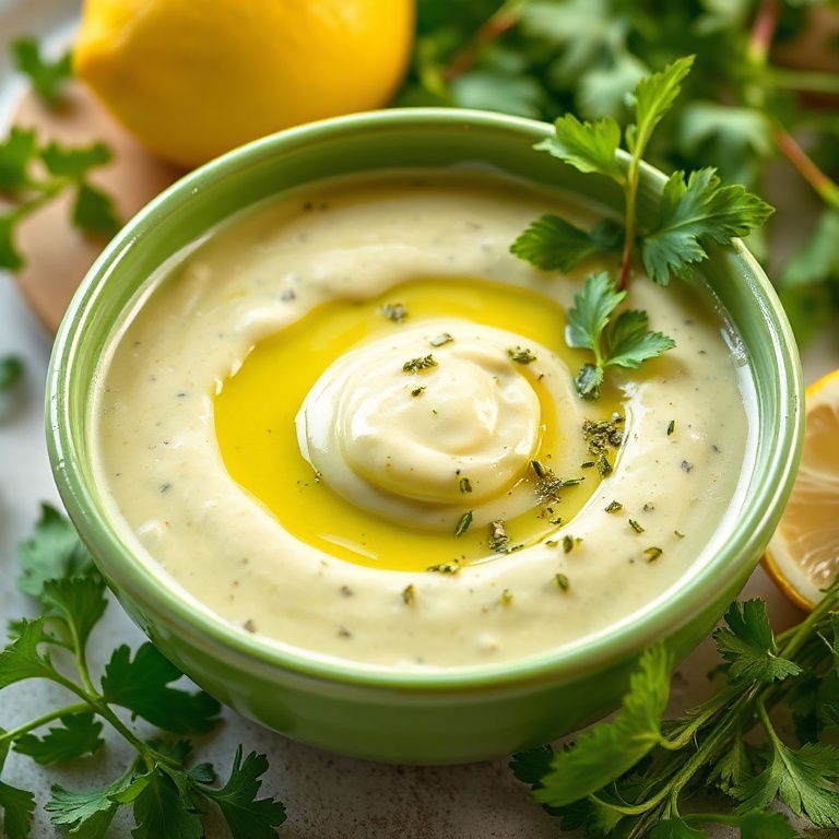 Easy Lemon Garlic Tahini Dressing