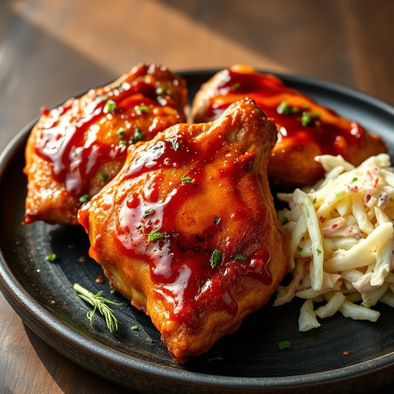 Easy Low Carb BBQ Chicken Thighs