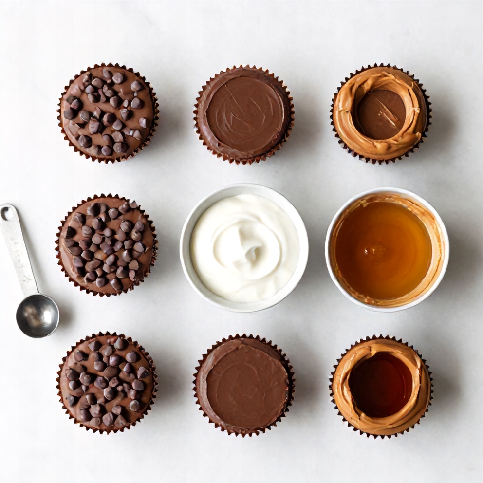 Ingredients for No-Bake Chocolate Peanut Butter Protein Cups