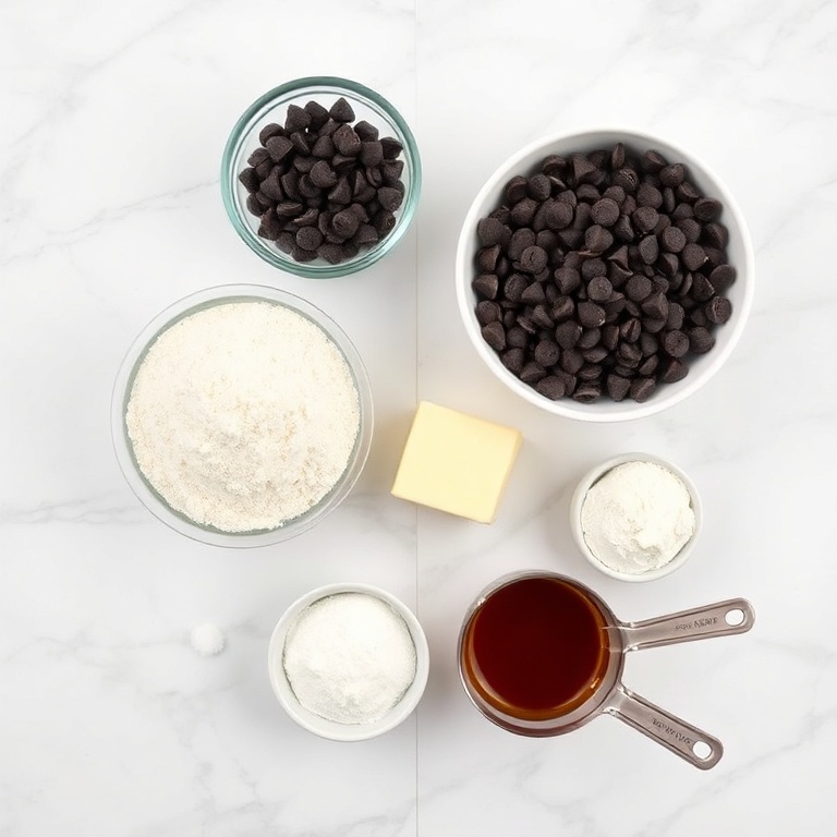Ingredients for Easy No-Bake Cookie Dough Bark