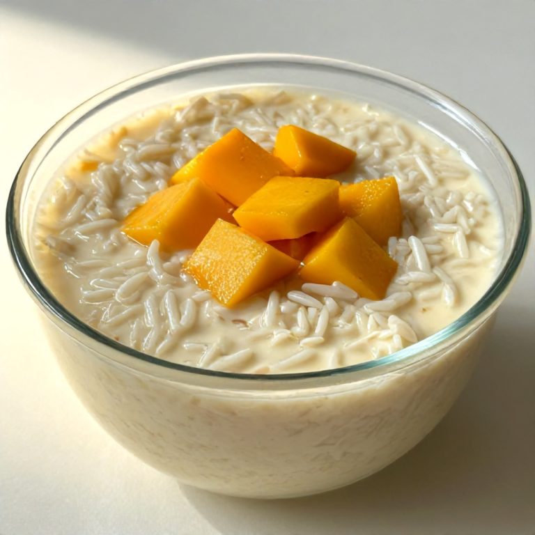 Easy No-Bake Mango Coconut Rice Pudding