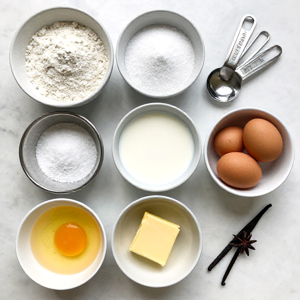 Ingredients for easy pancake tacos