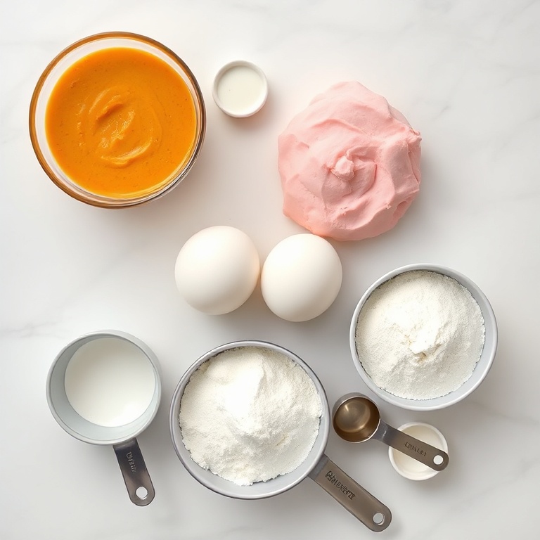 Ingredients for Easy Pumpkin Sheet Cake: Quick, Golden, Moist Slices