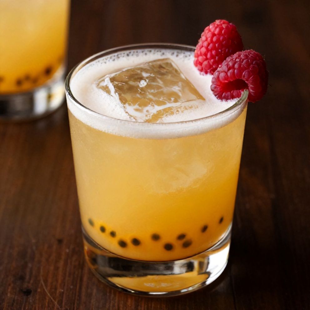 Easy Raspberry Passionfruit Tequila Sour