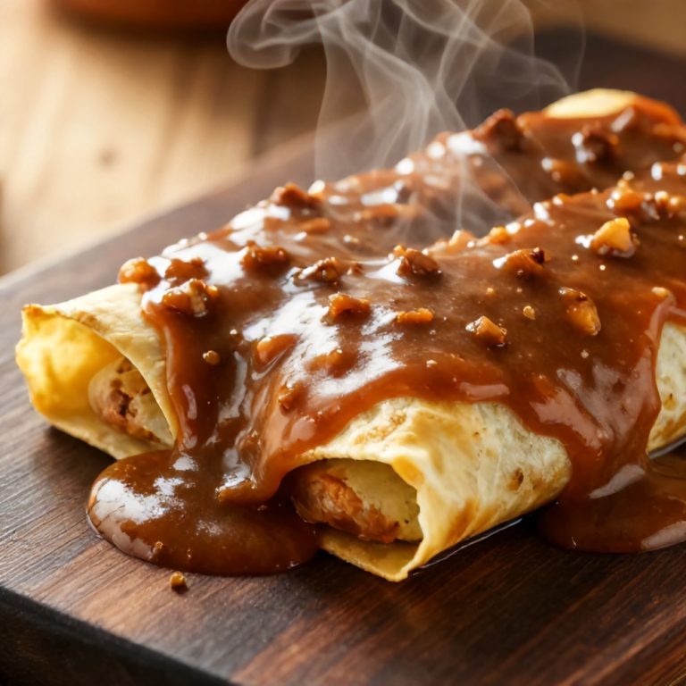 Easy Sausage Gravy Enchiladas