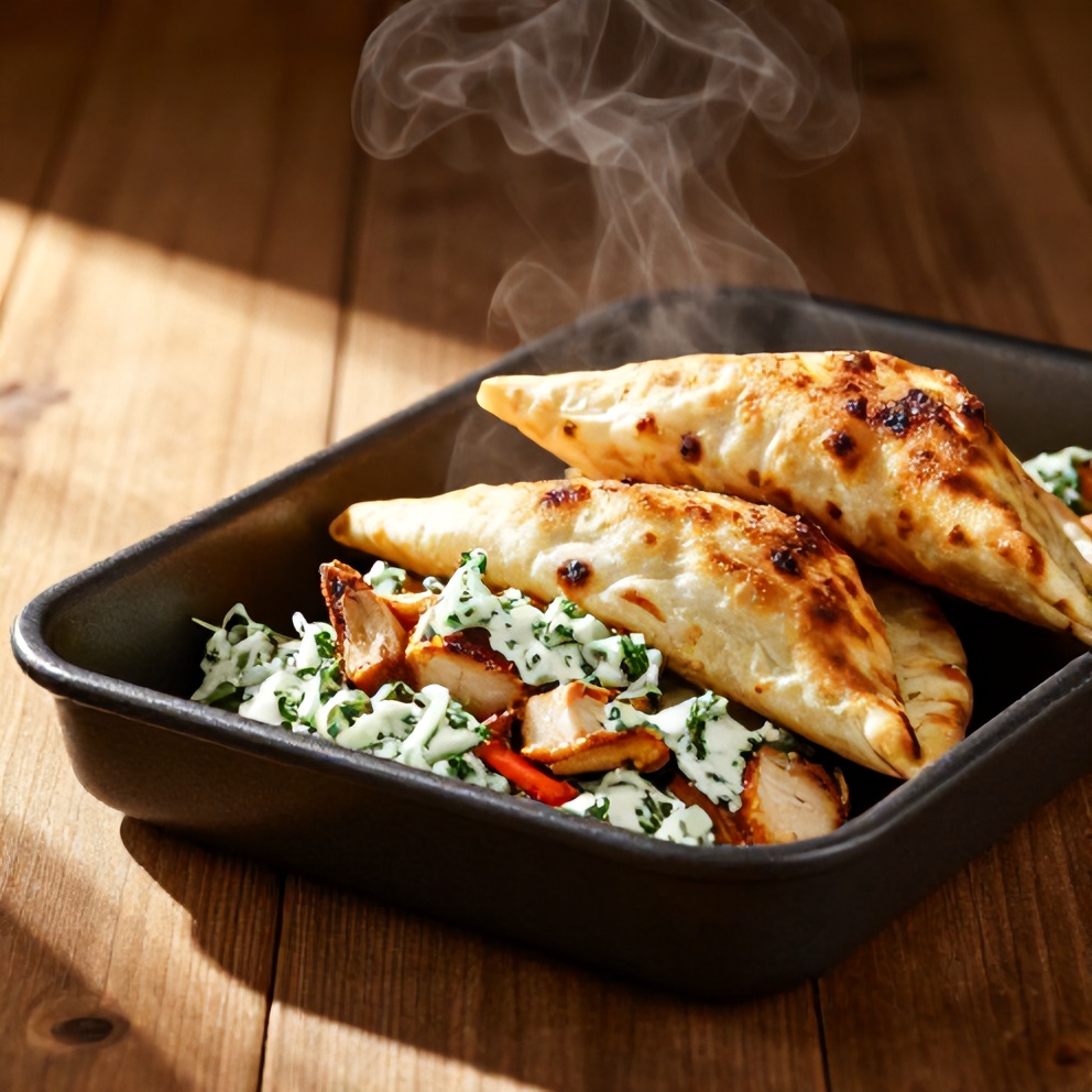easy sheet pan chicken pitas