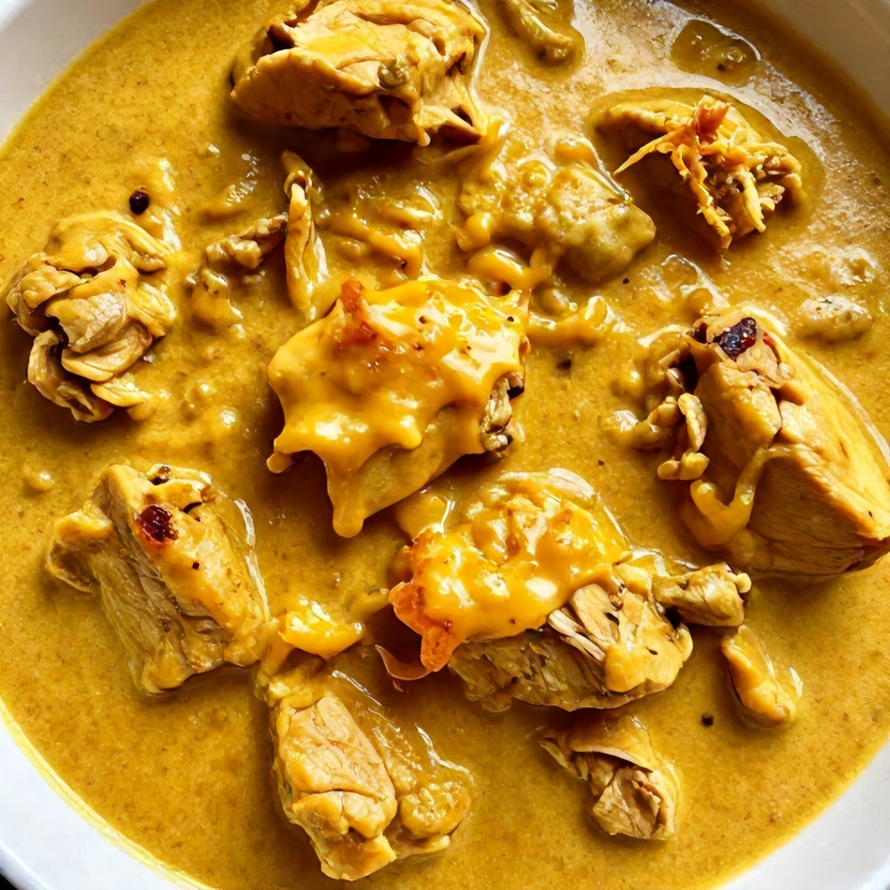 Plated Slow Cooker Chicken Curry