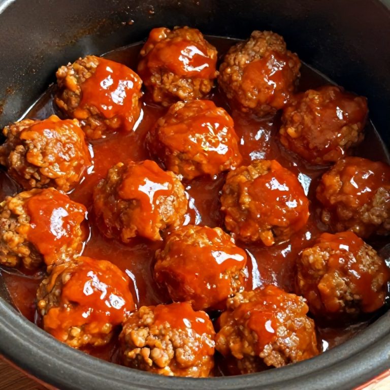 Easy Slow Cooker Sweet and Sour Meatballs