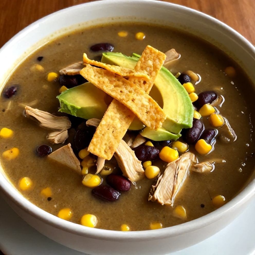 Bowl of Southwest Chicken Soup
