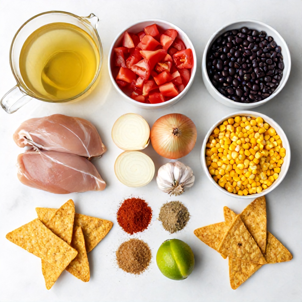 Ingredients for Southwest Chicken Soup