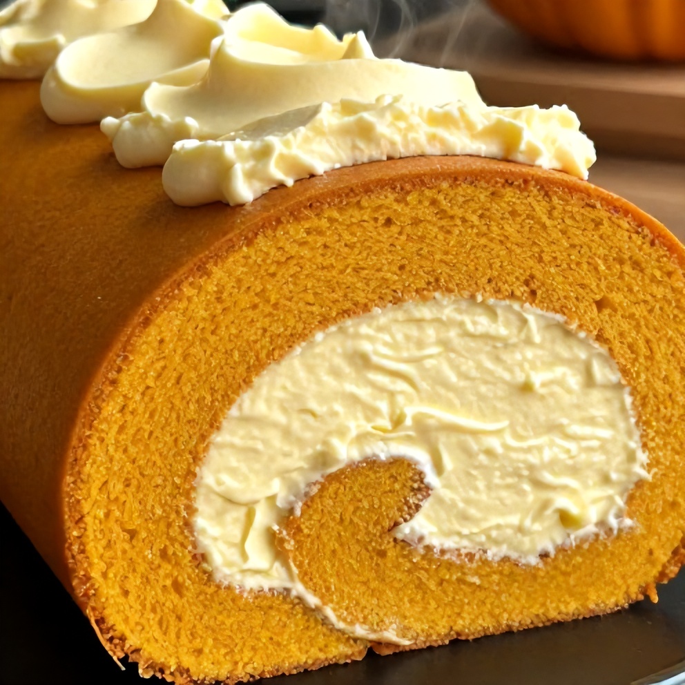 easy spiced pumpkin roll