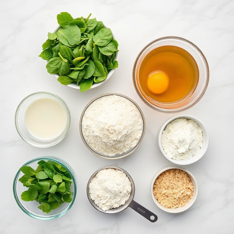 Ingredients for Easy Spinach Cottage Cheese Bagels