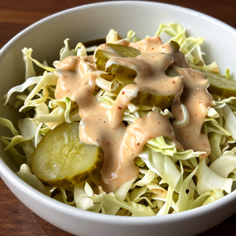 Easy Sweet and Spicy Pickle Slaw