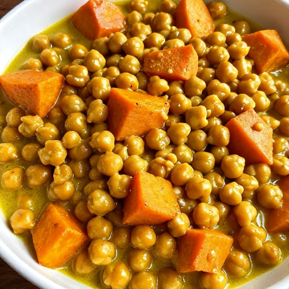 Easy Sweet Potato Chickpea Curry