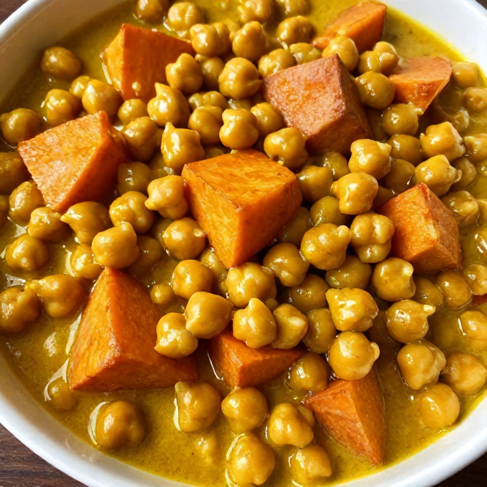 Easy Sweet Potato Chickpea Curry