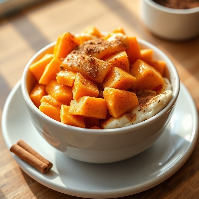 fluffy sweet potato breakfast bowl