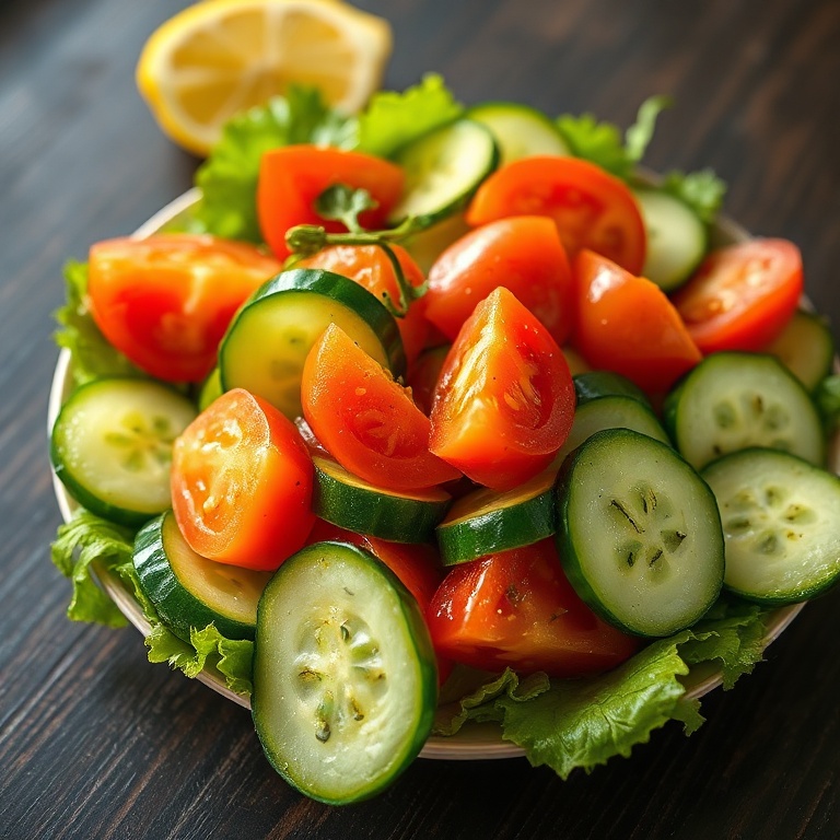 Fresh Cucumber Tomato Salad