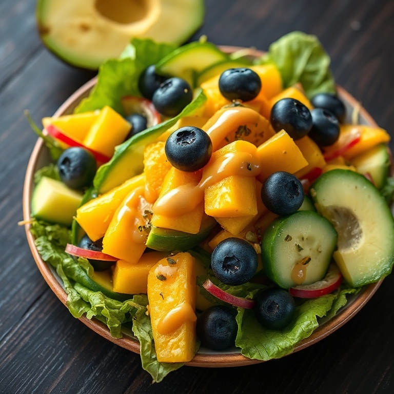 Fresh Mango Cucumber Salad