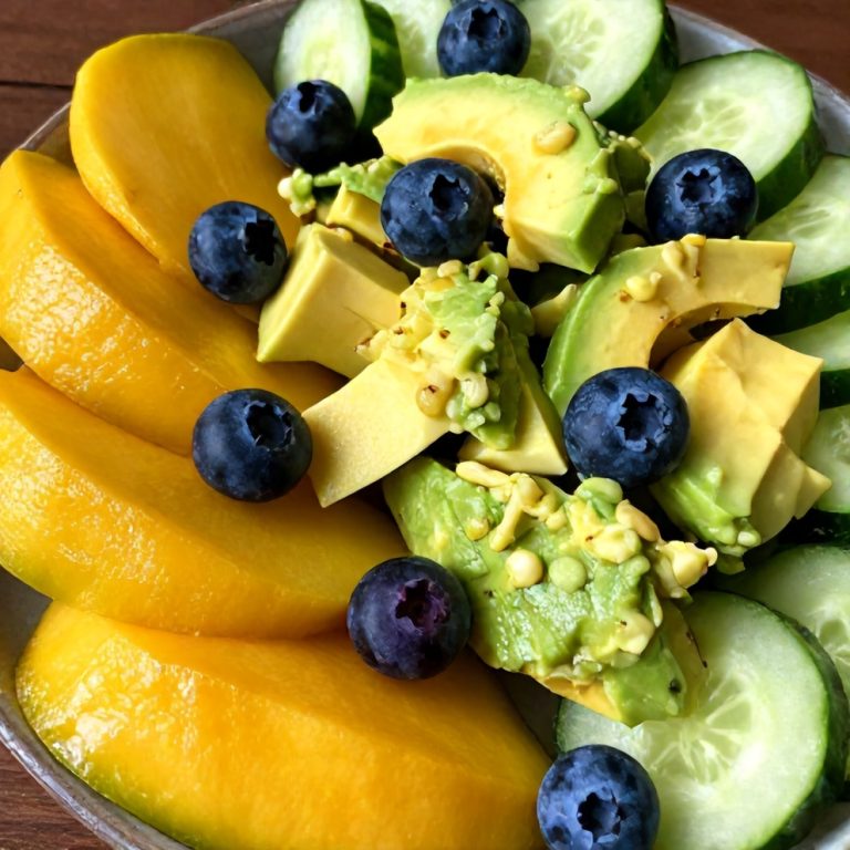 Fresh Mango Cucumber Salad