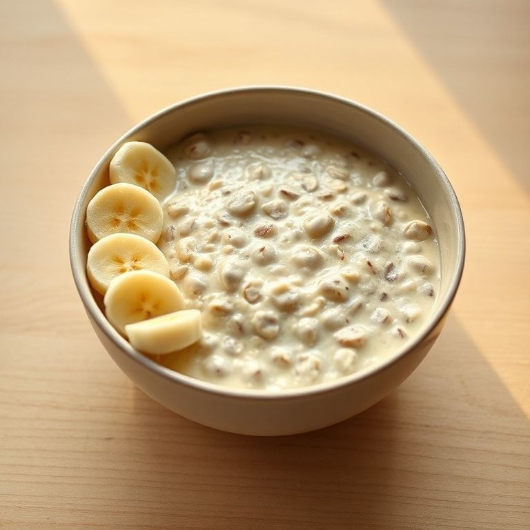 Finished Overnight Oats Bowl