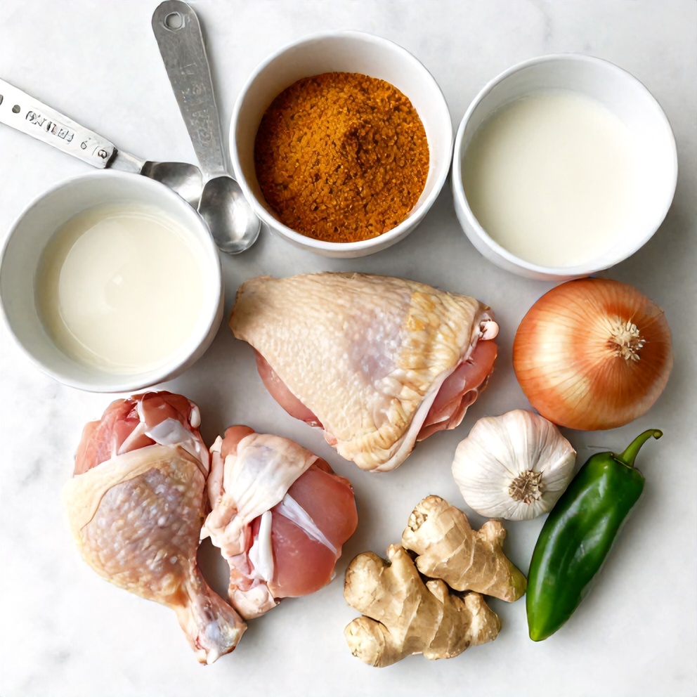 Ingredients for Jamaican Curry Chicken