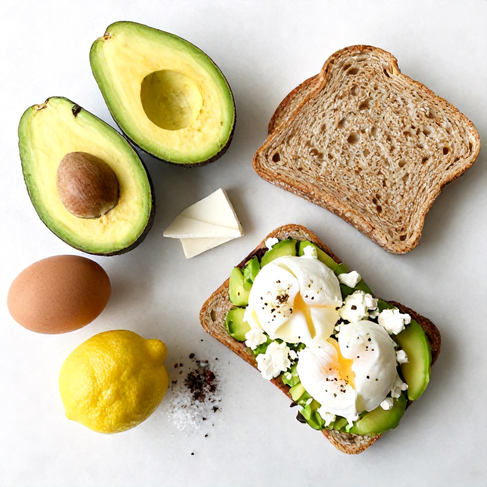 Mediterranean Avocado Toast Ingredients