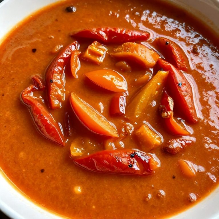 Mediterranean Tomato and Roasted Pepper Soup