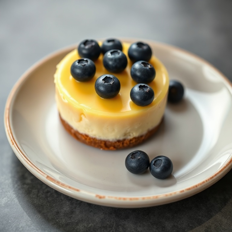 Finished Mini Lemon Cheesecake