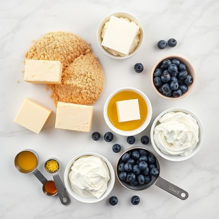 Mini Lemon Cheesecake ingredients