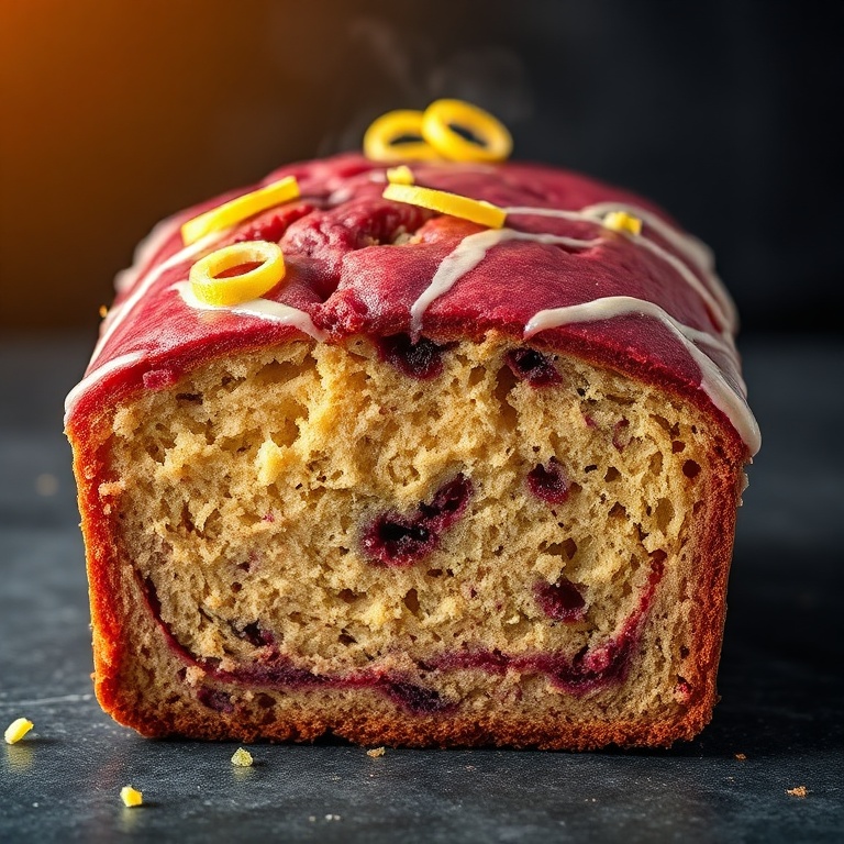moist strawberry lemonade bread