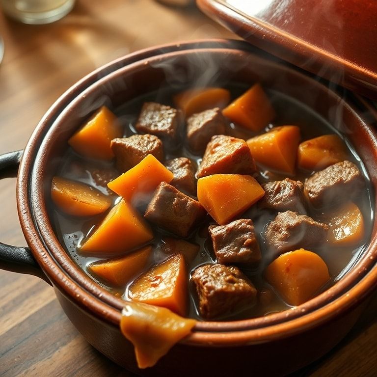 Moroccan Beef Tagine with Apricots