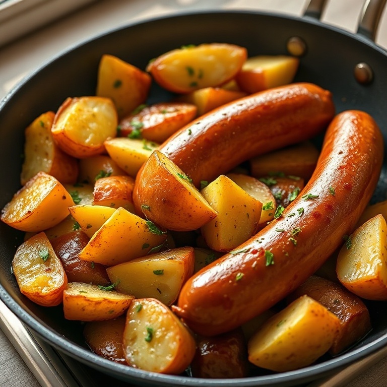 One-Pan Sausage and Potatoes