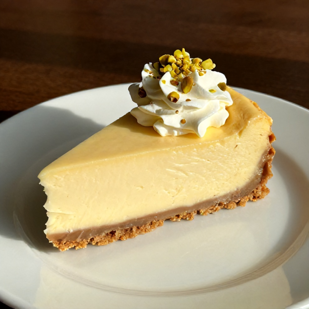 Pistachio Cheesecake with Graham Cracker Crust
