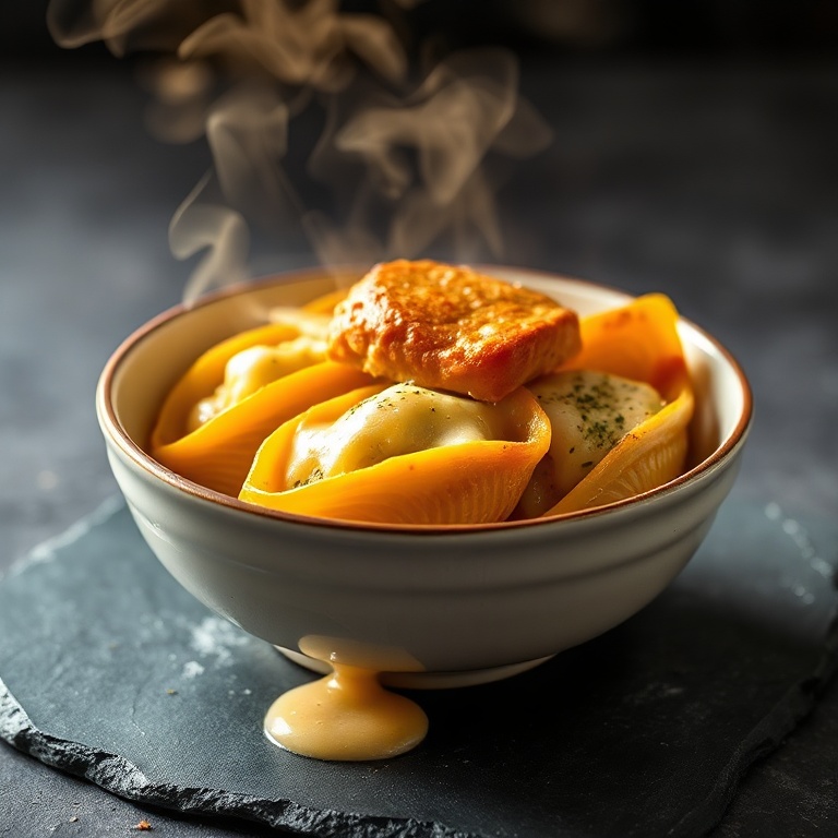 Pumpkin and Goat Cheese Stuffed Shells